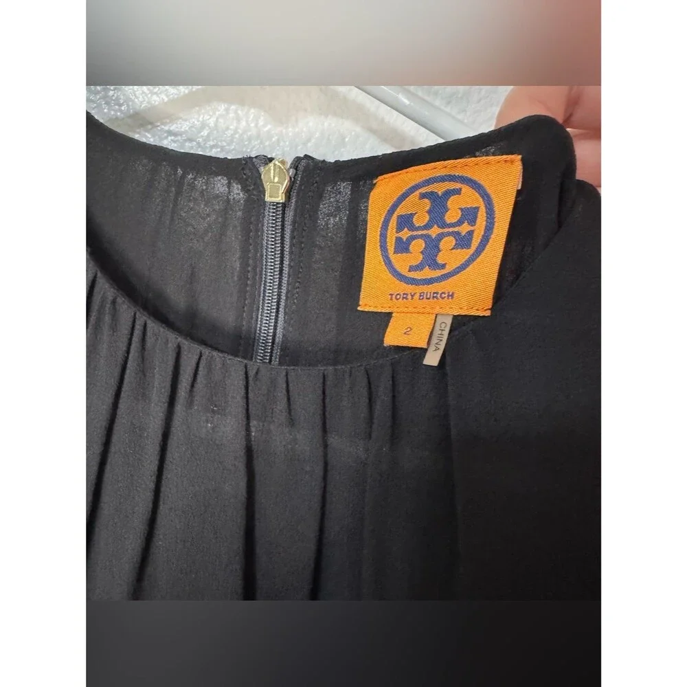 Tory Burch Silk Black Tank Top